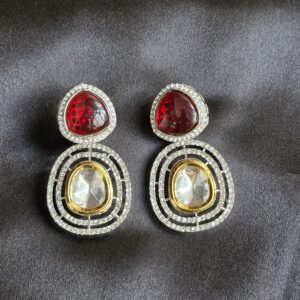 Niharika Maroon Earrings