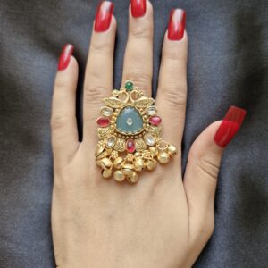 Rashmika Kashmiri Ring with Ghungroo