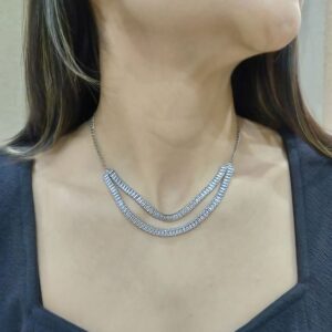 Sudeeti Double Line Necklace Set